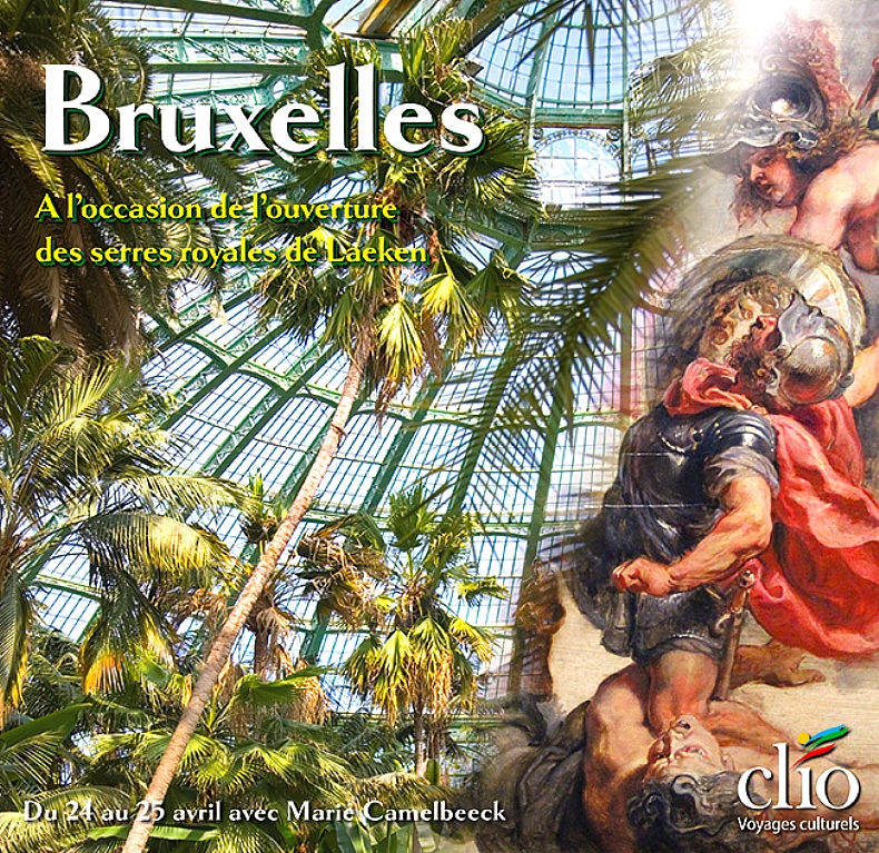Bruxelles  l'occasion de l'ouverture des serres royales de Laeken